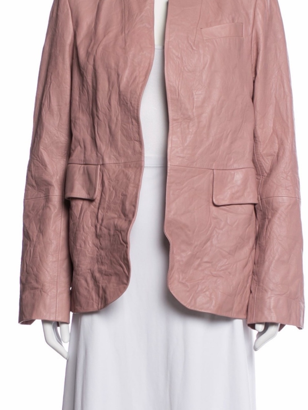 Zadig & Voltaire Primrose crinkled Leather Blazer -NWT